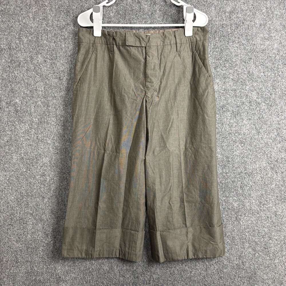 Marni Coulottes Pants Womens Size 33 Brown Natural Lagenlook